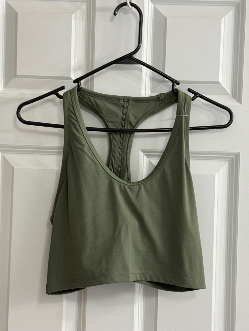 Offline Olive Green Racerback Crop Tank Top NWOT